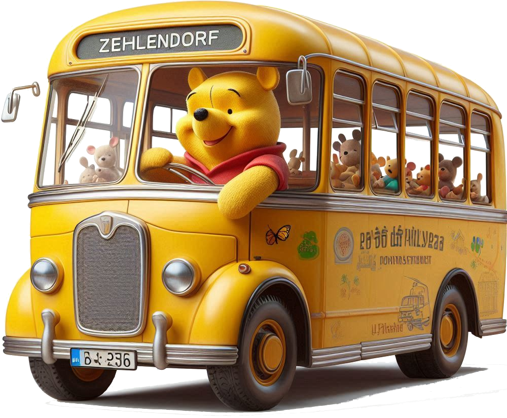 Winnie Pooh im Bus